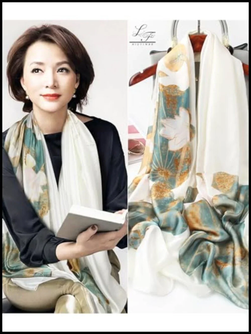 Lightweight Floral Shawl Scarf Women's Wrap Evening Dress Scarves